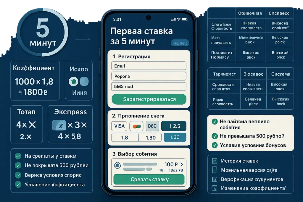 Первое пари за 5 минут: инструкция с картинками